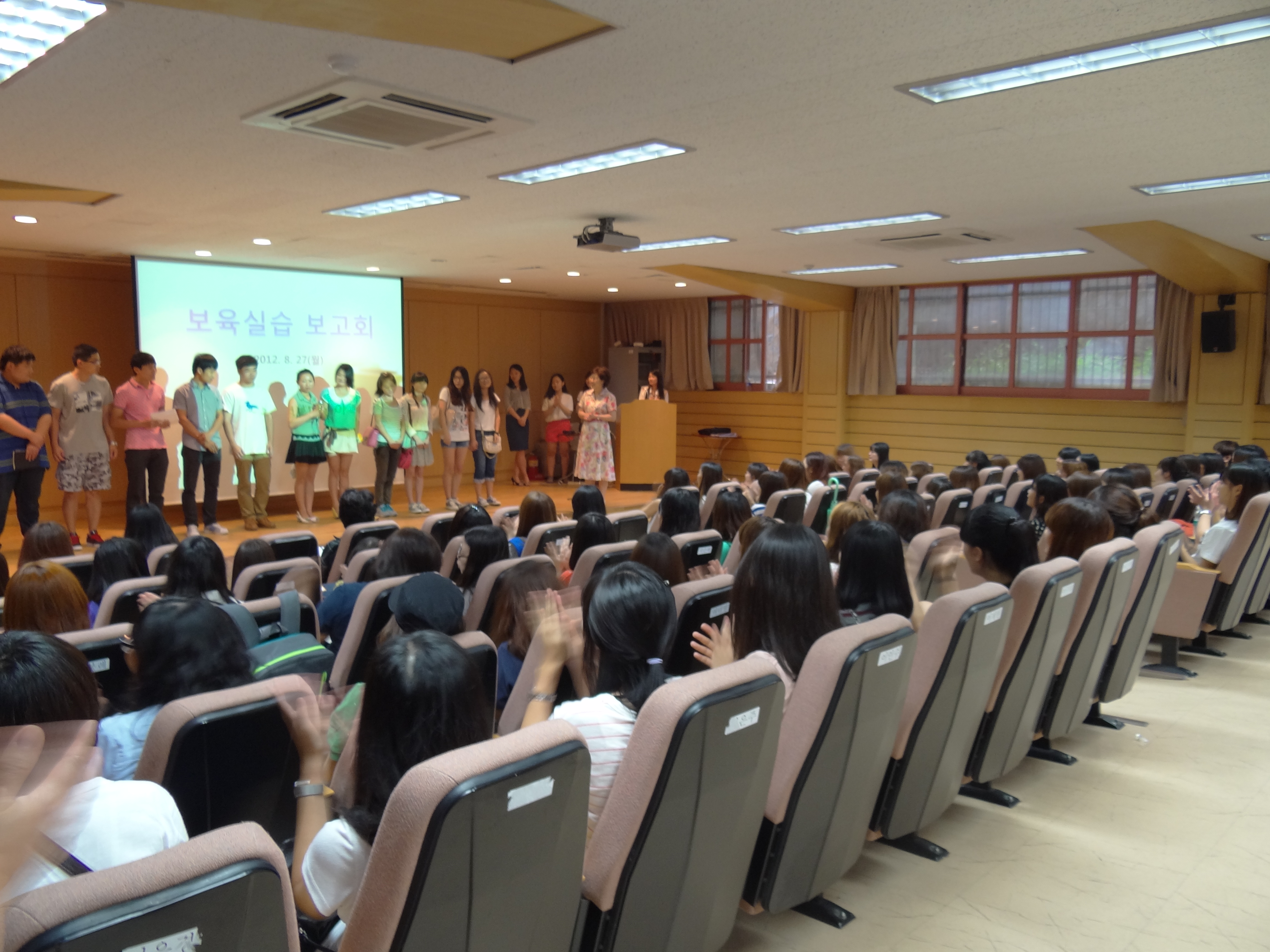 중국 남경특수대 유학생 환영식(12.8.27)